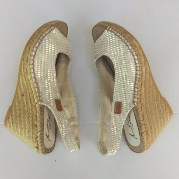 montume Shoes - Montume 1902 style bling wedge sandals